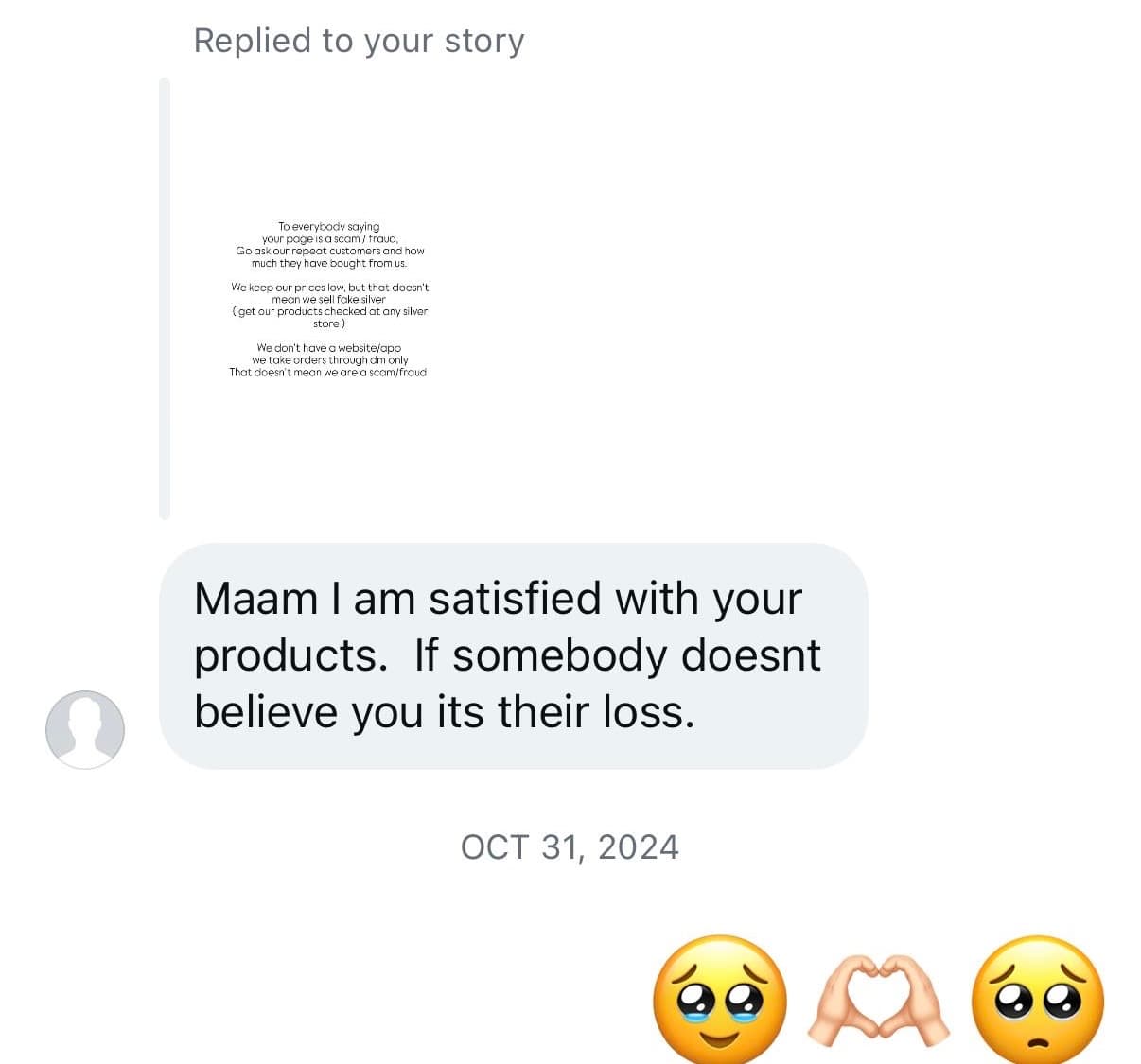 Instagram review screenshot